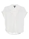 Eileen Fisher Notch-collar Blouse In White