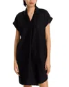 Eileen Fisher Notch Collar Dress In Black