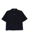 Eileen Fisher Notch Collar Shirt In Black