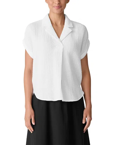 Eileen Fisher Notch Collar Top