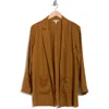 Eileen Fisher Notch Lapel Longline Organic Linen Blazer