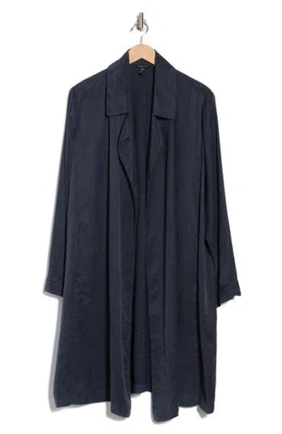 Eileen Fisher Notched Lapel Longline Coat