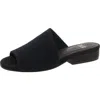 Eileen Fisher Noko Womens Block Heel Knit Slide In Black