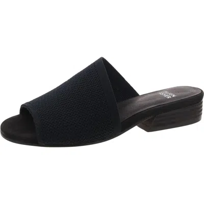 EILEEN FISHER NOTO WOMENS SLIP ON PEEP TOE SLIDE SANDALS