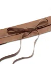 Eileen Fisher Obi Leather Belt In Brown