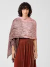 Eileen Fisher Ombre Whisper Silk Scarf In Brown
