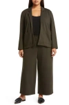 Eileen Fisher Open Front Blazer In Multi