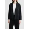Eileen Fisher Open Front Blazer In Black