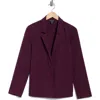 Eileen Fisher Open Front Blazer In Purple