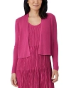 Eileen Fisher Open Front Cardigan In Geranium