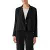 Eileen Fisher Open Front Jacket In Black