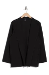 Eileen Fisher Open Front Jacket In Black