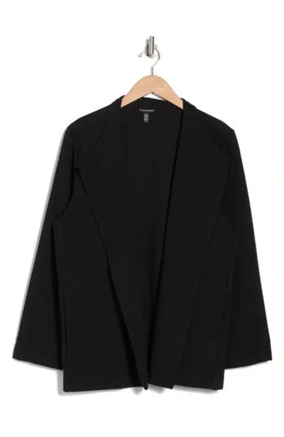 Eileen Fisher Open Front Jacket In Black
