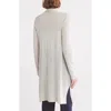Eileen Fisher Open Front Merino Wool Cardigan In Sea Salt