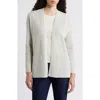 Eileen Fisher Button Front Cashmere-blend Cardigan In Sea Salt