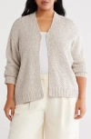 Eileen Fisher Open Front Organic Cotton Cardigan