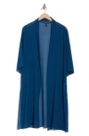 Eileen Fisher Open Front Silk Chiffon Jacket