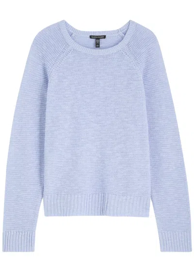 Eileen Fisher Open-knit Jumper In Bellflower