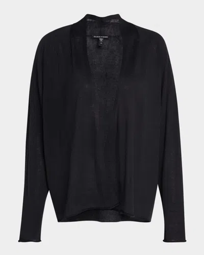 EILEEN FISHER OPEN RAGLAN-SLEEVE CARDIGAN