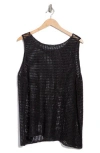 Eileen Fisher Open Stitch Organic Cotton Sleeveless Sweater