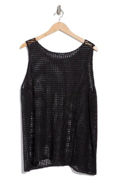 Eileen Fisher Open Stitch Organic Cotton Sleeveless Sweater