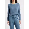 Eileen Fisher Organic Cotton & Cashmere Crewneck Sweater In Blue