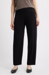 Eileen Fisher Organic Cotton Ankle Lantern Pants In Black