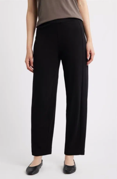 Eileen Fisher Organic Cotton Ankle Lantern Pants In Black