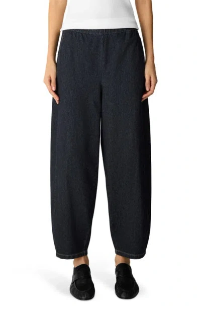 Eileen Fisher Organic Cotton Ankle Lantern Pants In Multi