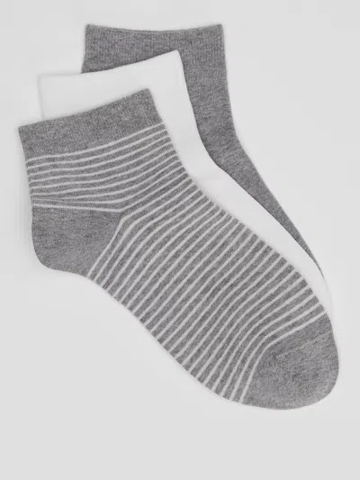Eileen Fisher Organic Cotton Ankle Sock 3-pack