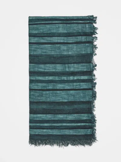 Eileen Fisher Organic Cotton Blend Maltinto Scarf In Green