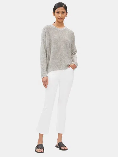 Eileen Fisher Organic Cotton Boot-cut Jean In White