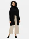 Eileen Fisher Organic Cotton Boucle Long Cardigan In Black