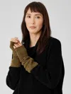 Eileen Fisher Organic Cotton Chenille Glovelettes In Green