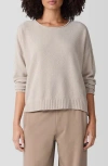 Eileen Fisher Crewneck Cashmere Blend Tunic Sweater