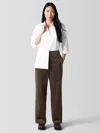 Eileen Fisher Organic Cotton Corduroy Wide-leg Pant In Multi