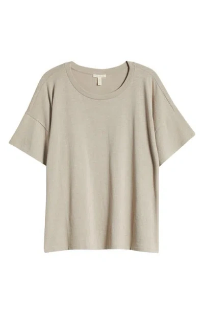 Eileen Fisher Organic Cotton Crewneck T-shirt In Dove