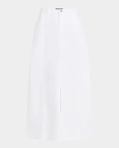Eileen Fisher Organic Cotton Denim Midi Skirt