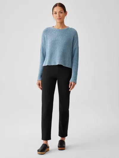 Eileen Fisher Organic Cotton Denim Slim Jean In Black