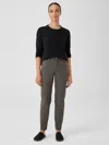 Eileen Fisher Organic Cotton Denim Slim Jean In Green