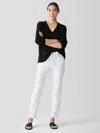 Eileen Fisher Organic Cotton Denim Slim Jean In White