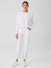 Eileen Fisher Organic Cotton Denim Straight Jean In White