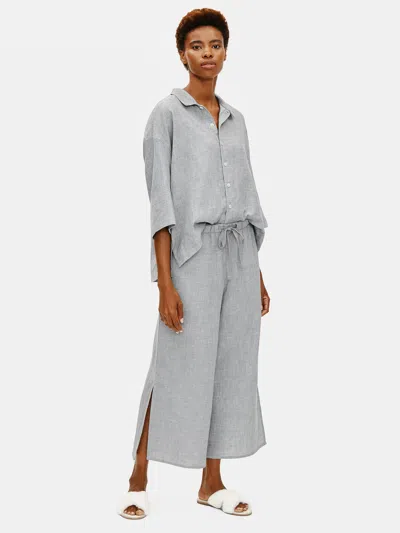 Eileen Fisher Organic Cotton Doubleweave Wide-leg Pant