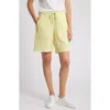 Eileen Fisher Organic Cotton Drawstring Shorts In Yellow