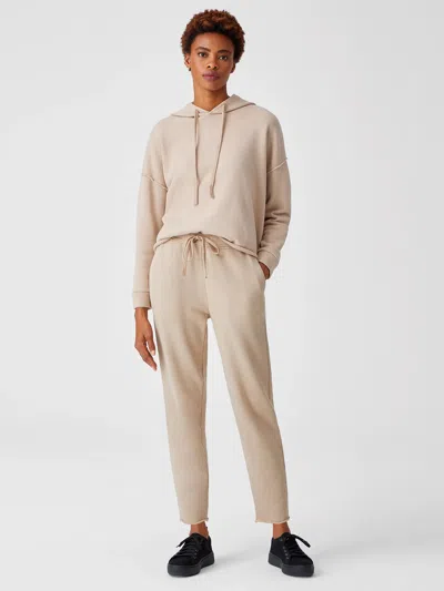 Eileen Fisher Organic Cotton French Terry Jogger Pant In Brown