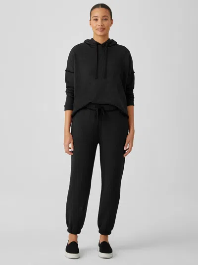 Eileen Fisher Organic Cotton French Terry Jogger Pant In Gray