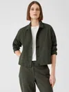 Eileen Fisher Organic Cotton Hemp Jacket In Green