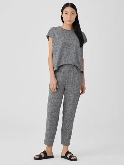 Eileen Fisher Organic Cotton Hemp Tapered Pant In Gray