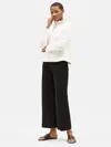 Eileen Fisher Organic Cotton Hemp Wide-leg Pant In White