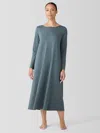 Eileen Fisher Organic Cotton Interlock Sleep Dress In Green